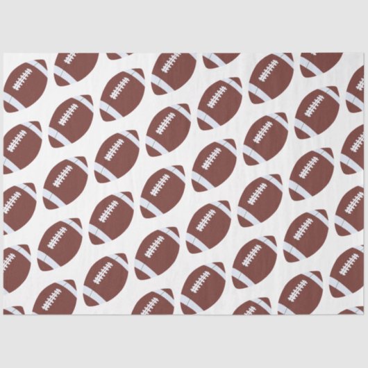 Amerikaans Football Gridiron Ball Pattern Tissuepapier (Voorkant)