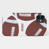 Amerikaans Football Gridiron Ball Persoonlijk Case-Mate iPhone Case (Achterkant (horizontaal))