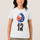 Amerikaans Football: Gridiron Glory Tri-Blend Shirt (Voorkant)