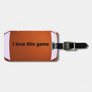 Amerikaans Football: Ik hou van dit spel Bagagelabel