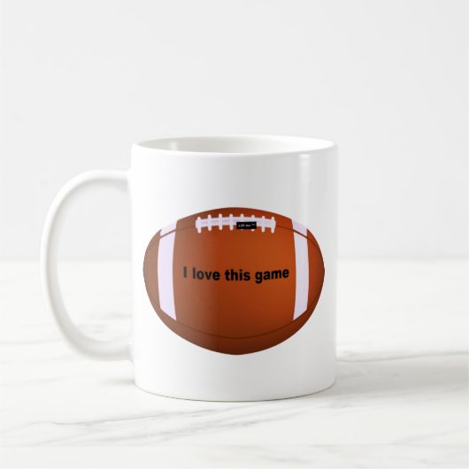 Amerikaans Football: Ik hou van dit spel Koffiemok (Links)