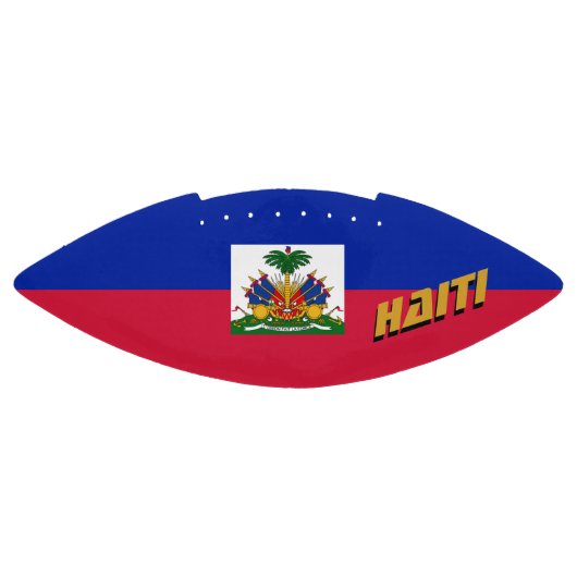 Amerikaans Football met Haïtiaanse vlag / Haïti (Paneel)