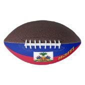 Amerikaans Football met Haïtiaanse vlag / Haïti (Voorkant)