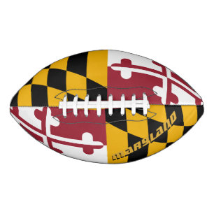 Amerikaans Football met Maryland Flag / Verenigde