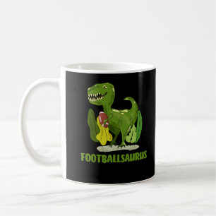 Amerikaans Football met Trex Funny Dino Sport Koffiemok