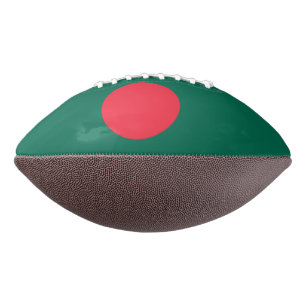 Amerikaans football met vlag van Bangladesh