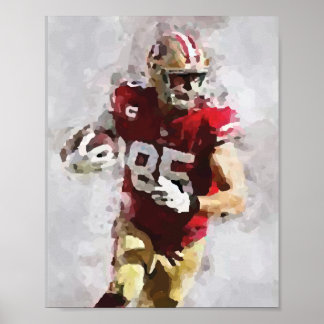 Amerikaans Football mooie abstracte retro-poster Poster