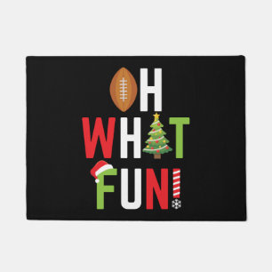 Amerikaans Football Oh wat een feestelijke kerst Deurmat