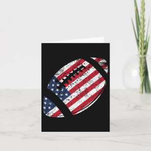 Amerikaans Football op 4 juli Amerikaans vlagpatri Kaart