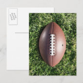 Amerikaans football op gras briefkaart (Voorkant / Achterkant)