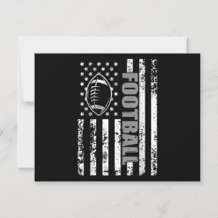 Amerikaans football Patriottisch football Bedankkaart