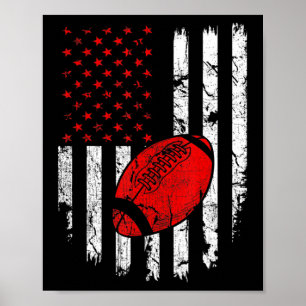 Amerikaans Football Patriottisch Sport Lover C Poster