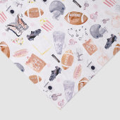 Amerikaans Football Patroon Tissuepapier (Detail)