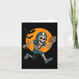 Amerikaans Football Skelet Halloween Sport Fantasy Kaart