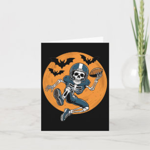 Amerikaans Football Skelet Halloween Sport Fantasy Kaart