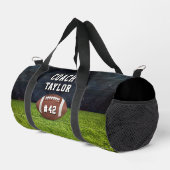 Amerikaans Football Veldteam Nummer Coach Plunjezak (Rechterhoek)