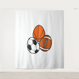 Amerikaans Football Voetbal Basketbal Wandkleed