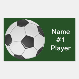 Amerikaans Football voor Voetbal of Associatie Rechthoekige Sticker