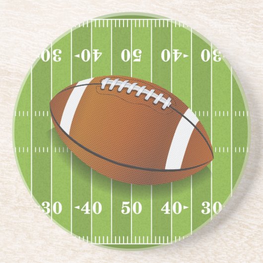 Amerikaans Football Zandsteen Onderzetter (Voorkant)