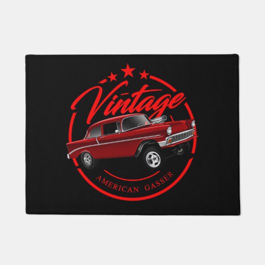  Amerikaans Gasser in het rood Deurmat (Voorkant)