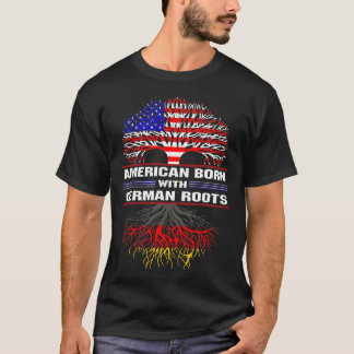 Amerikaans geboren met Duitse wortels T-shirt