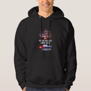 Amerikaans gegroeid met Cubaanse wortels VS vlag C Hoodie