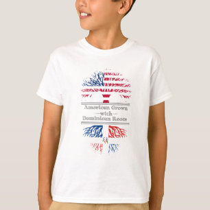 Amerikaans gegroeid met Dominicaanse wortels T-shirt
