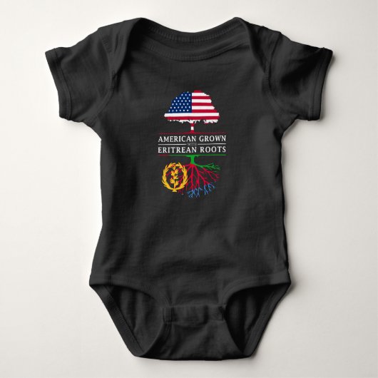 Amerikaans gegroeid met Eritrese    RootsEritrea Romper (Voorkant)