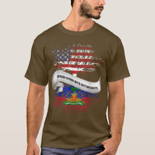 Amerikaans gegroeid met Haïtiaanse roet Haïti T-sh T-shirt