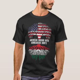 Amerikaans gegroeid met Hongaarse roet Amerikaanse T-shirt