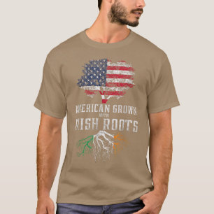 Amerikaans gegroeid met Ierse wortels Ierland T-shirt