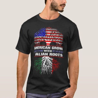 Amerikaans gegroeid met Italiaanse wortels T-shirt