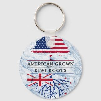 Amerikaans gegroeid met Kiwi Roots Marble Style De Sleutelhanger