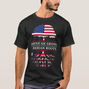 Amerikaans gegroeid met Liberiaanse Roots Liberia T-shirt