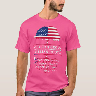 Amerikaans gegroeid met Liberiaanse Roots Liberia T-shirt