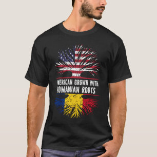 Amerikaans gegroeid met Roemeense roet Amerikaanse T-shirt