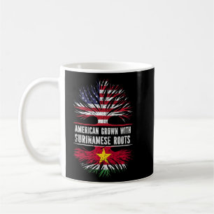 Amerikaans gegroeid met Surinaamse wortels VS vlag Koffiemok