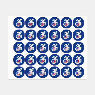 Amerikaans gehandicapt labels