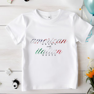 Amerikaans gekweekt   Italian Roots Kinder Erfgoed T-shirt