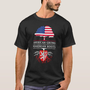 Amerikaans gekweekt met Boheemse wortels Tsjechisc T-shirt