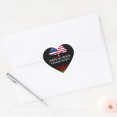 Amerikaans gekweekt met Duitse Roots Duitsland Des Hart Sticker (Envelop)