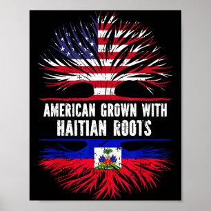 Amerikaans gekweekt met Haïtiaanse wortels Verenig Poster