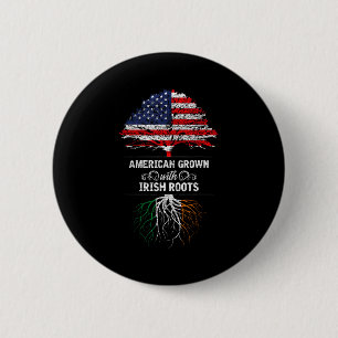 Amerikaans gekweekt met Ierse wortels 4 juli Usa V Ronde Button 5,7 Cm