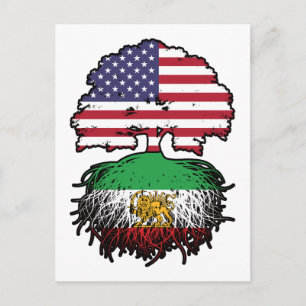 Amerikaans gekweekte Iraanse wortels Leeuw en Zon Briefkaart