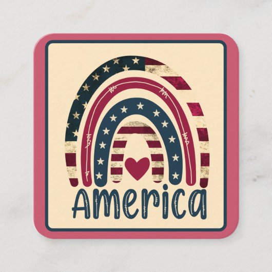 Amerikaans geluk informatiekaartje (Voorkant)