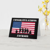 Amerikaans gepersonaliseerd Afstuderen Kaart (Gele Bloem)