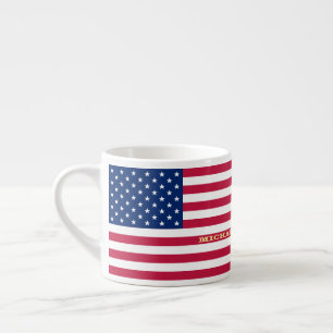 Amerikaans gepersonaliseerd monogram voor de Ameri Espresso Kop