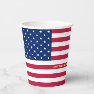 Amerikaans gepersonaliseerd monogram voor de Ameri Papieren Bekers