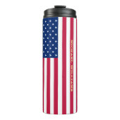 Amerikaans gepersonaliseerd monogram voor de Ameri Thermosbeker (Voorkant)