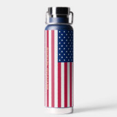 Amerikaans gepersonaliseerd monogram voor de Ameri Waterfles (Achterkant)
